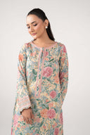 Embroidered Cotton Dobby Shirt