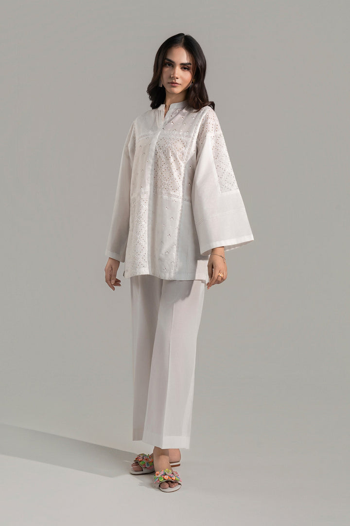 2 Pc Embroidered Lawn Suit Casuals MB2689A-ESM-WHT