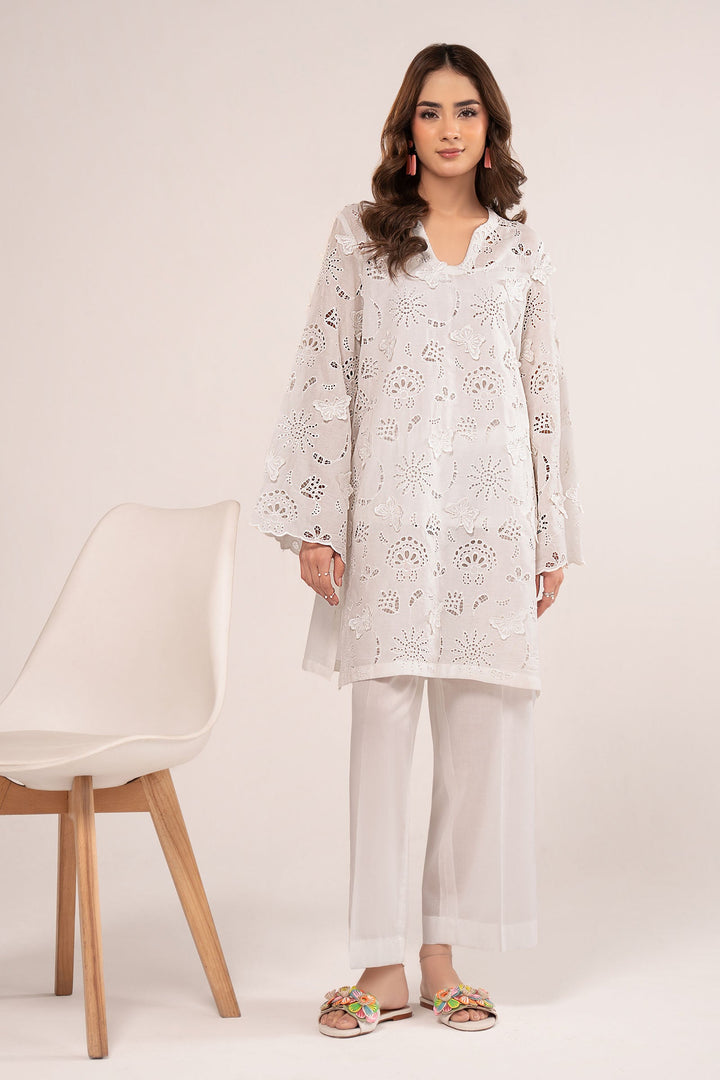 2 Pc Embroidered Lawn Suit Casuals MB2691A-ESM-WHT