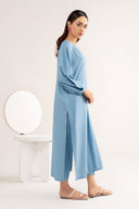 2 Pc Dyed Arabic Lawn Suit