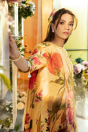 3 Pc Unstitched Embroidered Lawn Suit | MB-CUS25-701A