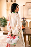3 Pc Unstitched Embroidered Lawn Suit | MB-CUS25-907B