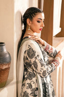 3 Pc Unstitched Embroidered Slub Lawn Suit | MB-CUS25-909A