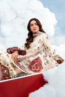 3 Pc Unstitched Embroidered Lawn Suit