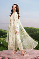 3 Pc Unstitched Embroidered Lawn Suit