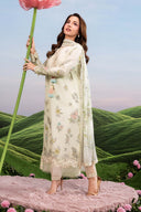 3 Pc Unstitched Embroidered Lawn Suit