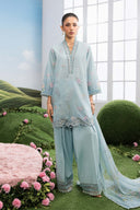 3 Pc Unstitched Embroidered Lawn Suit