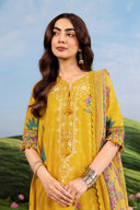 3 Pc Unstitched Embroidered Lawn Suit