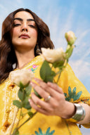 3 Pc Unstitched Embroidered Lawn Suit