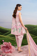 3 Pc Unstitched Embroidered Lawn Suit