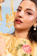 3 Pc Unstitched Embroidered Lawn Suit