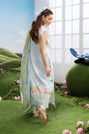 3 Pc Unstitched Embroidered Lawn Suit