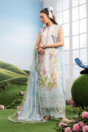 3 Pc Unstitched Embroidered Lawn Suit