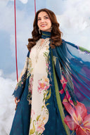 3 Pc Unstitched Embroidered Lawn Suit