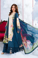 3 Pc Unstitched Embroidered Lawn Suit