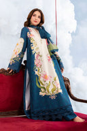 3 Pc Unstitched Embroidered Lawn Suit