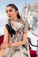 3 Pc Unstitched Embroidered Lawn Suit