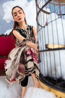 3 Pc Unstitched Embroidered Lawn Suit