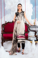 3 Pc Unstitched Embroidered Lawn Suit