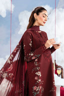 3 Pc Unstitched Embroidered Lawn Suit
