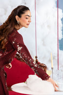 3 Pc Unstitched Embroidered Lawn Suit