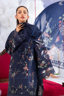 3 Pc Unstitched Embroidered Lawn Suit