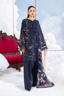 3 Pc Unstitched Embroidered Lawn Suit
