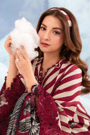 3 Pc Unstitched Embroidered Lawn Suit