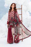 3 Pc Unstitched Embroidered Lawn Suit