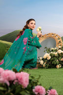 3 Pc Unstitched Embroidered Lawn Suit