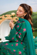 3 Pc Unstitched Embroidered Lawn Suit