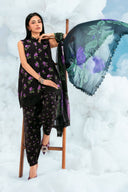 3 Pc Unstitched Embroidered Lawn Suit