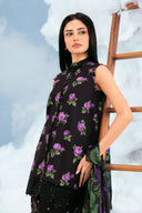 3 Pc Unstitched Embroidered Lawn Suit