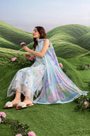 3 Pc Unstitched Embroidered Lawn Suit