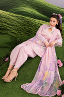 3 Pc Unstitched Embroidered Lawn Suit