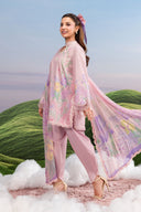 3 Pc Unstitched Embroidered Lawn Suit