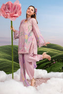 3 Pc Unstitched Embroidered Lawn Suit