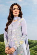 3 Pc Unstitched Embroidered Lawn Suit