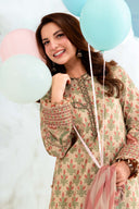 3 Pc Unstitched Embroidered Lawn Suit