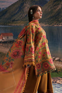 3 Pc Unstitched Embroidered Slub Khaddar Suit