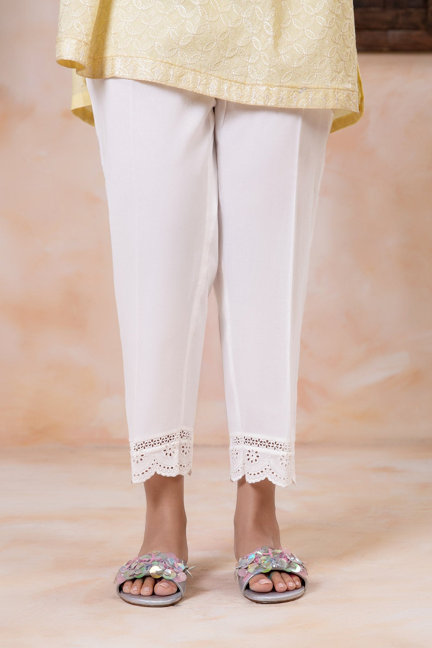 Cambric Straight Trousers