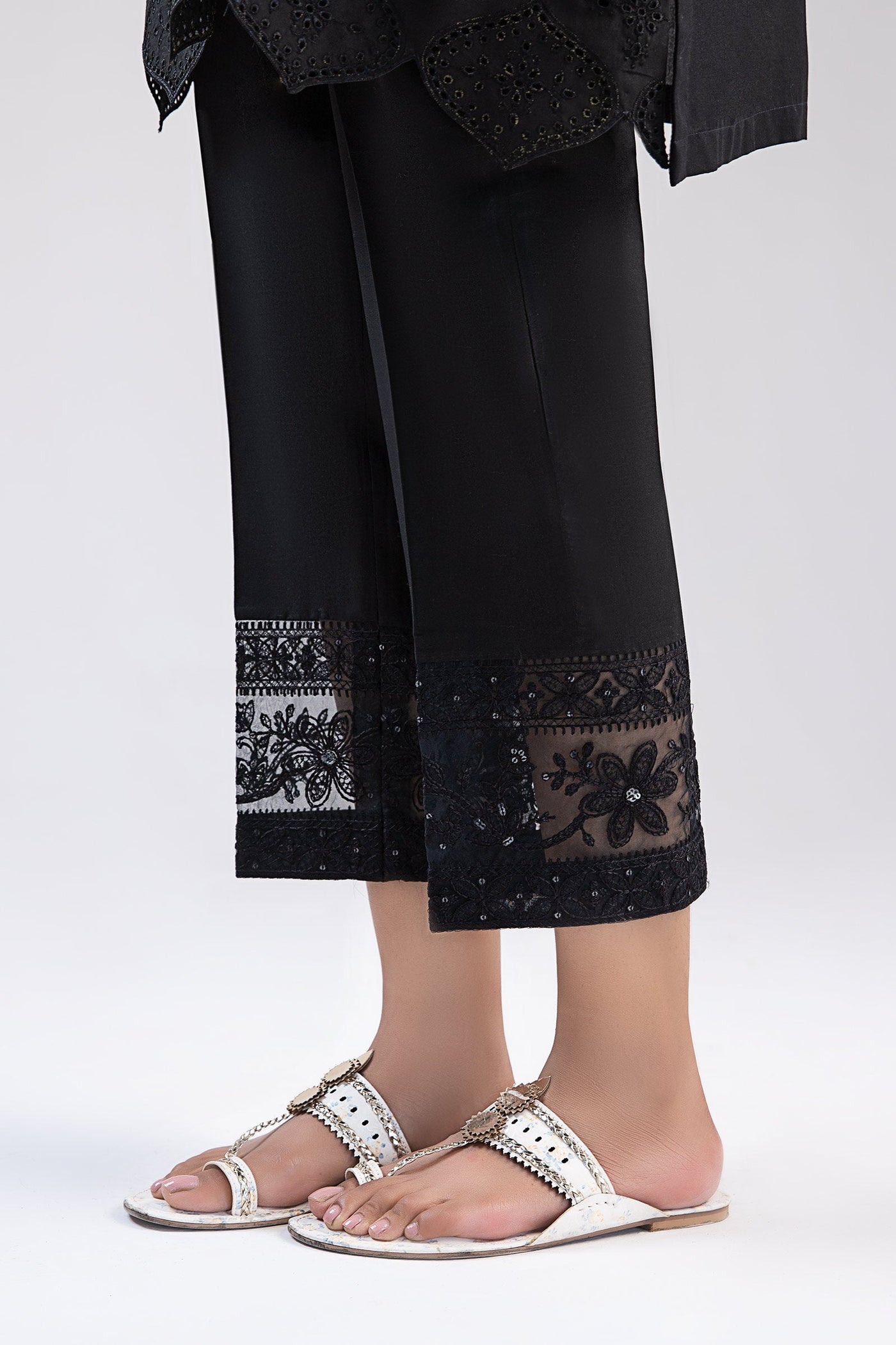 Cambric Straight Trousers