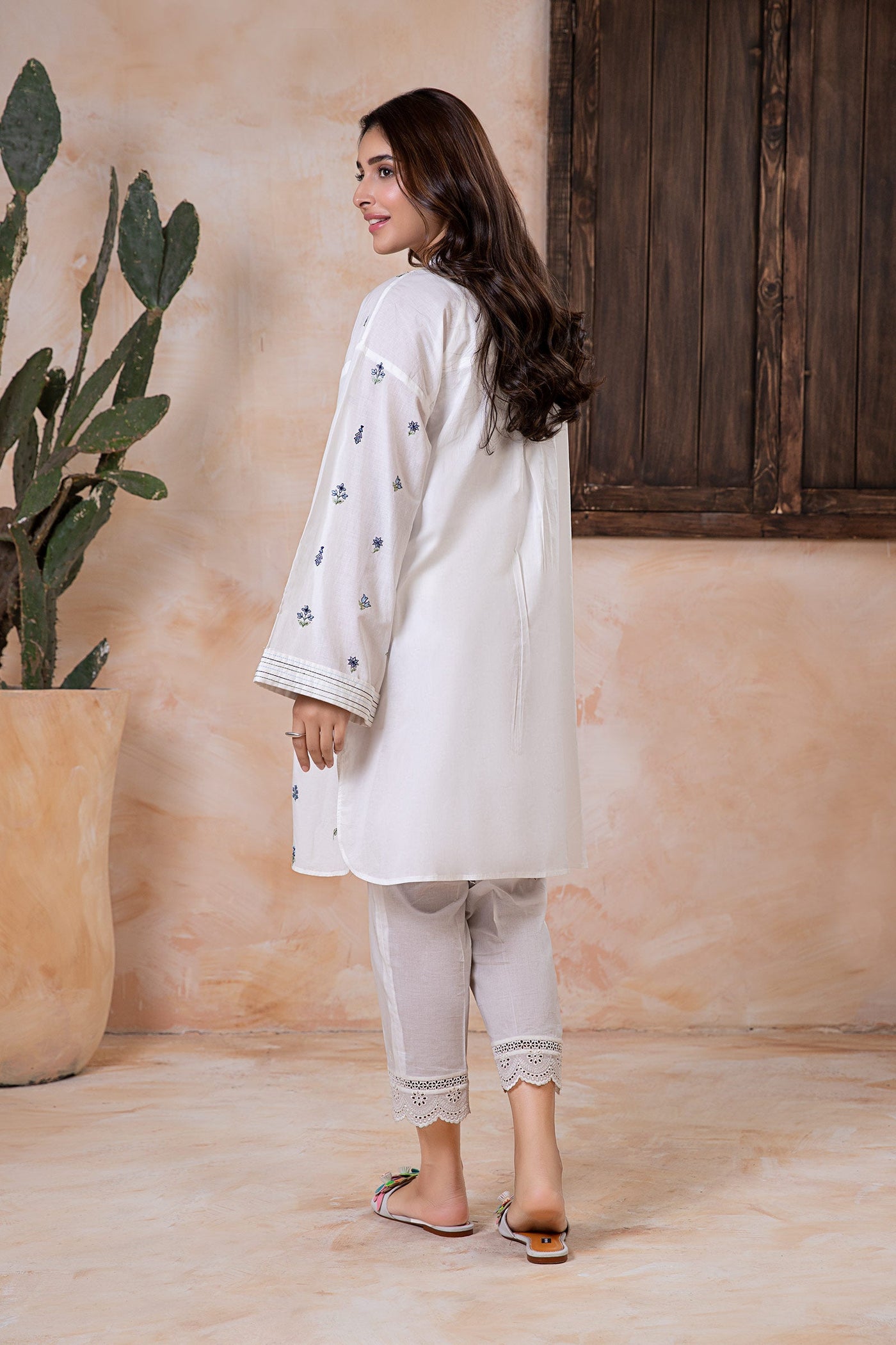 Embroidered Lawn Tunic