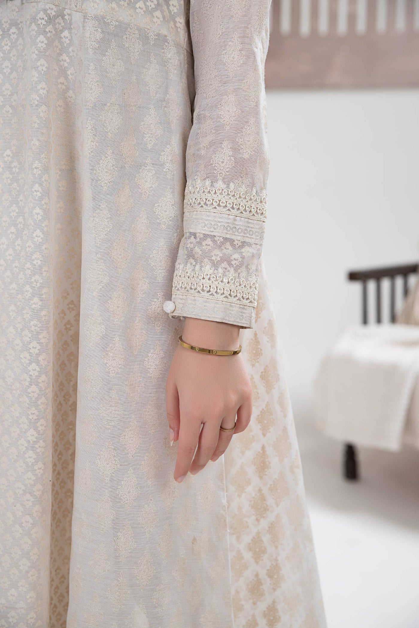 Printed Paper Cotton Frock