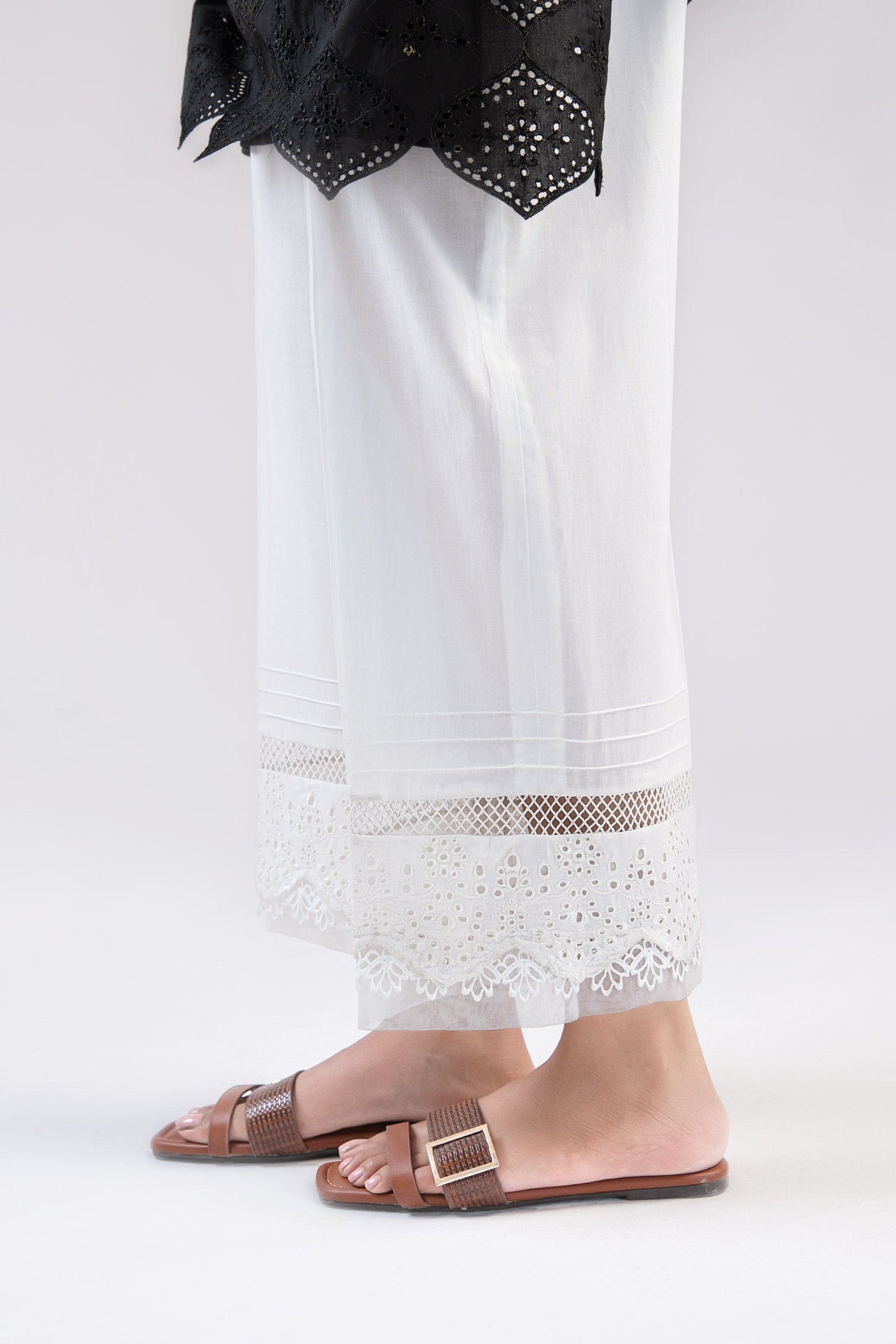 Embroidered Cambric Trouser