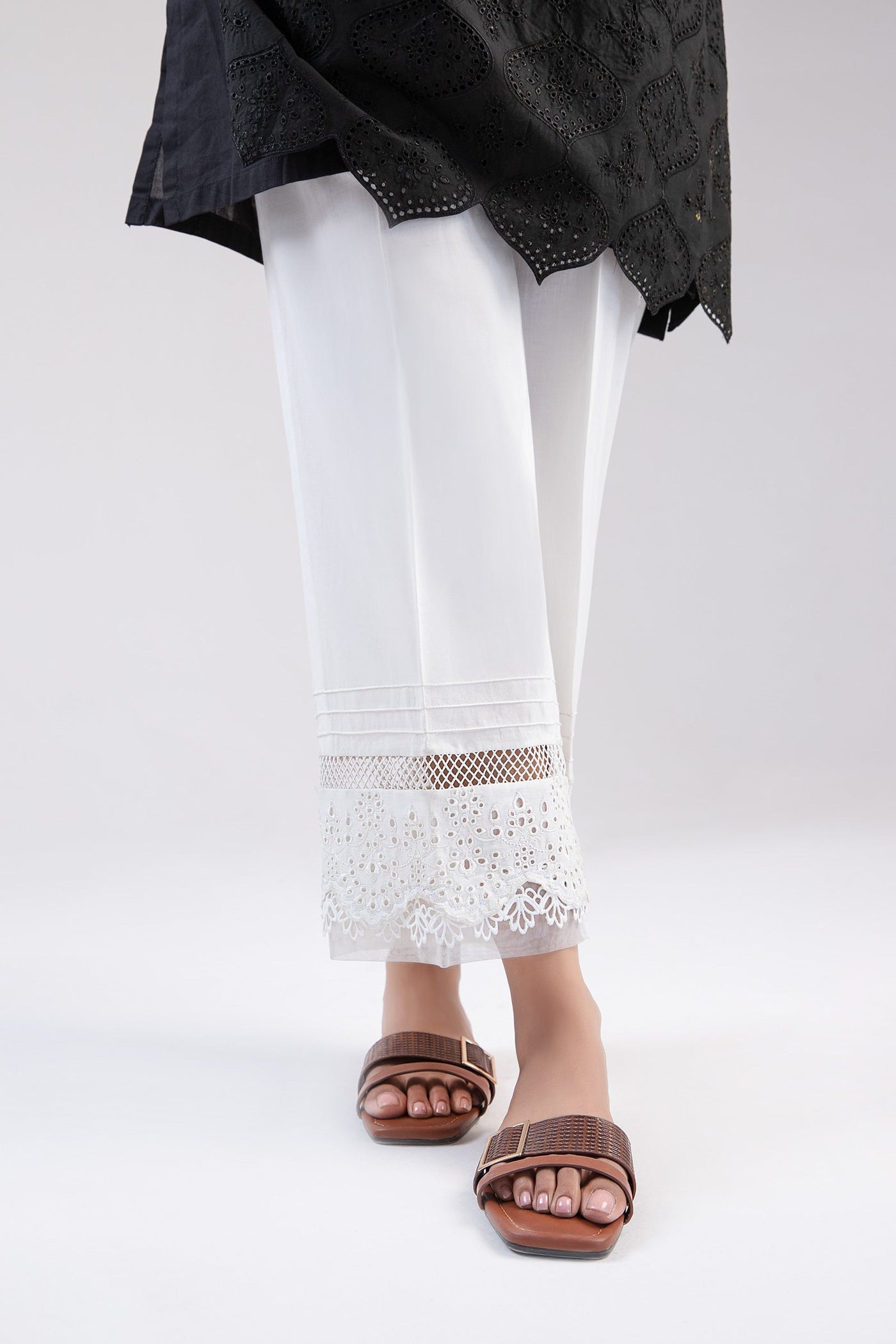 Embroidered Cambric Trouser