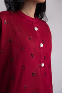 Embroidered Dobby Lawn Co-Ord Set