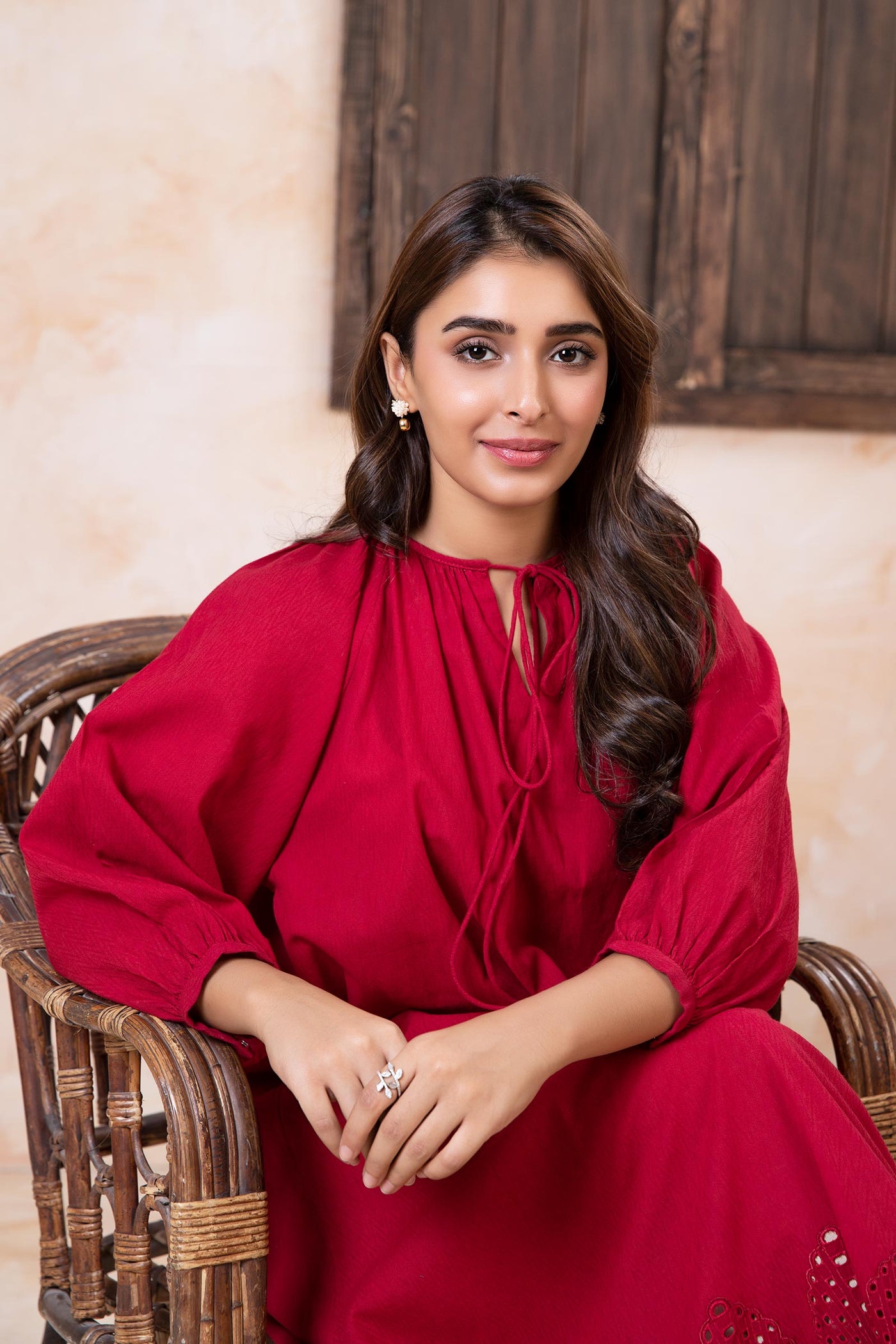 Embroidered Dobby Lawn Tunic