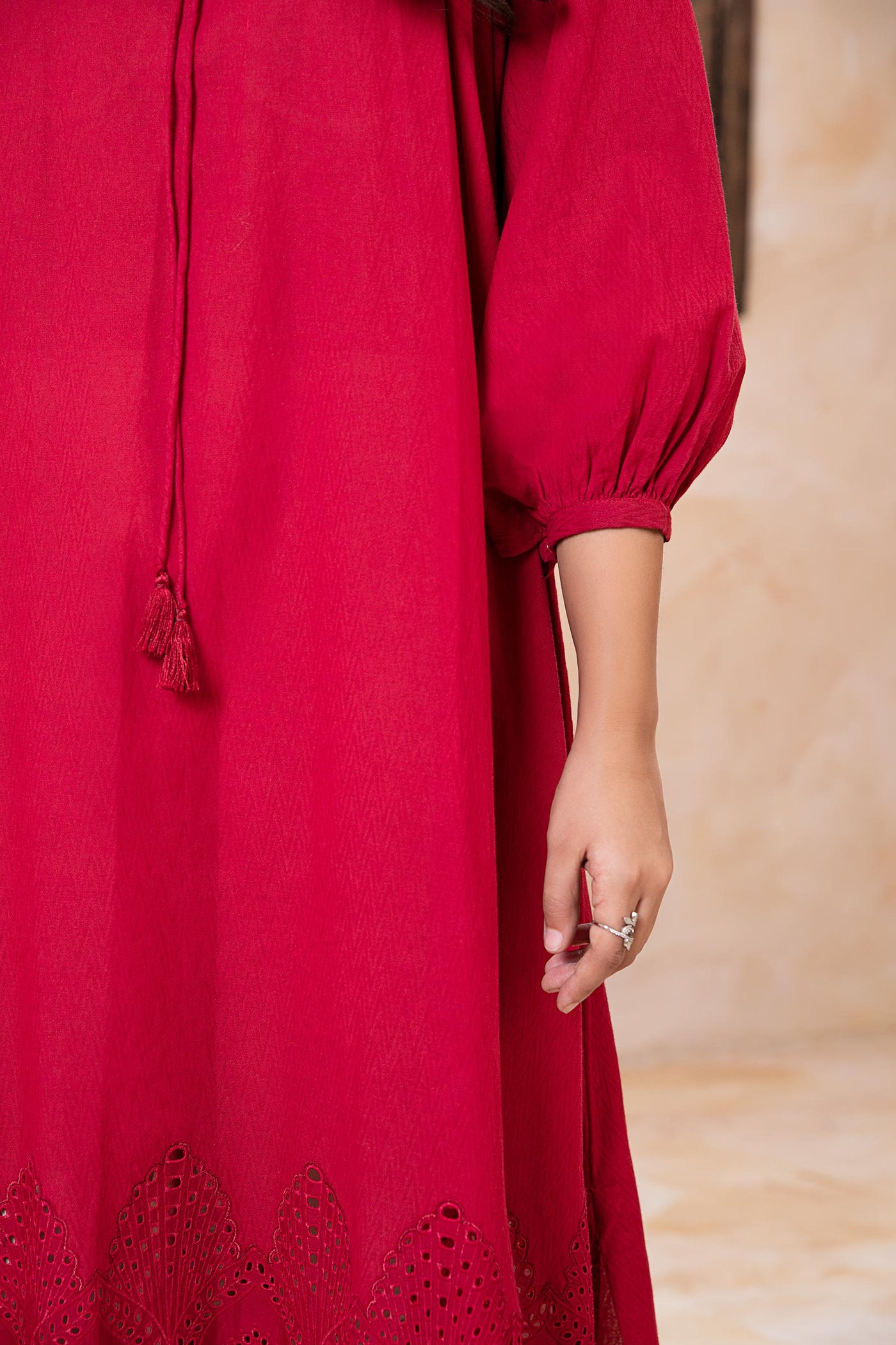 Embroidered Dobby Lawn Tunic