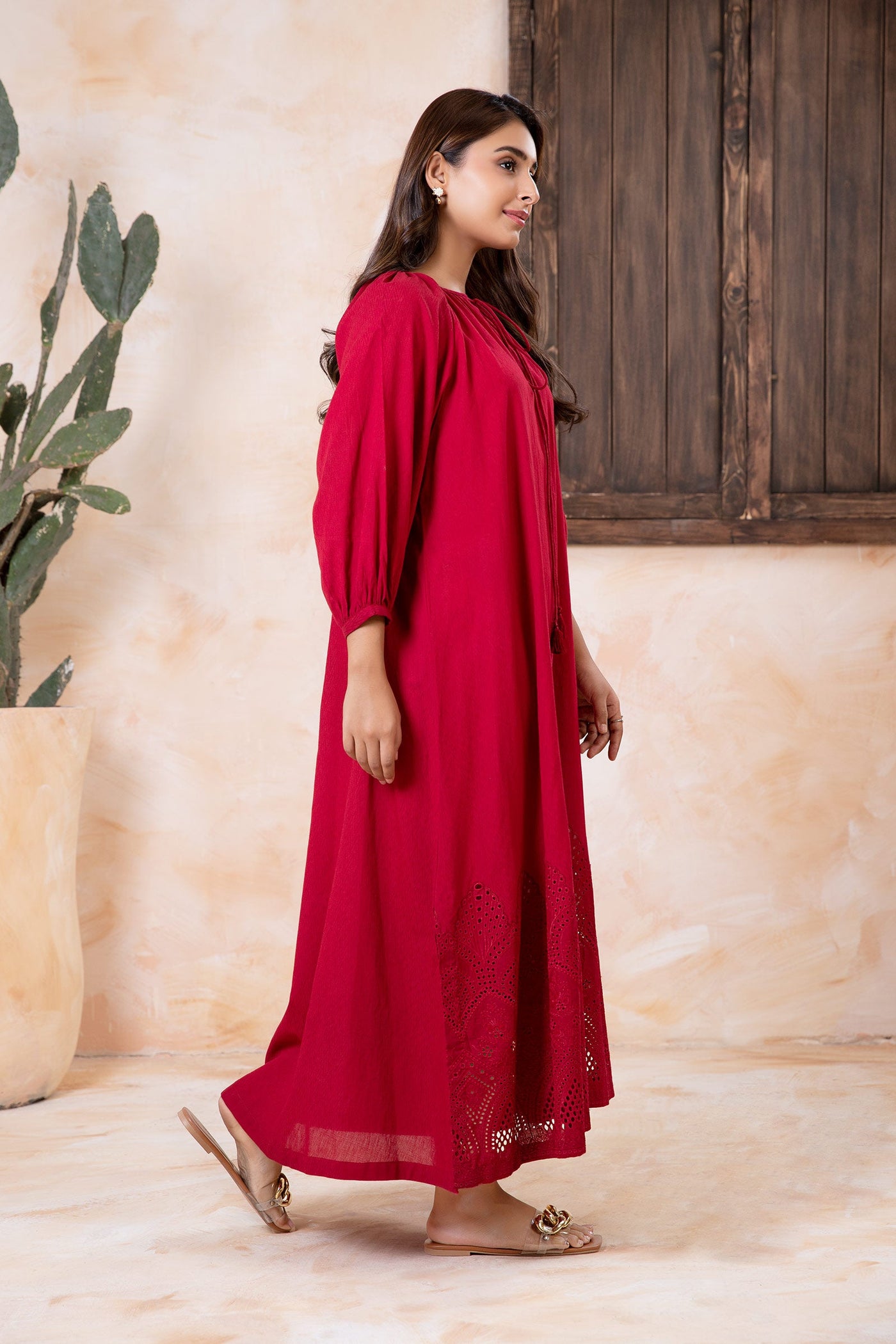 Embroidered Dobby Lawn Tunic